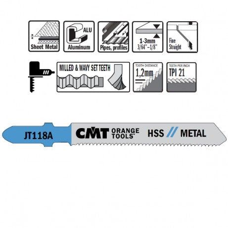 CMT Уран хөрөөний ир, төмрийн; 76x1.2x21TPI / шулуун, цэвэр