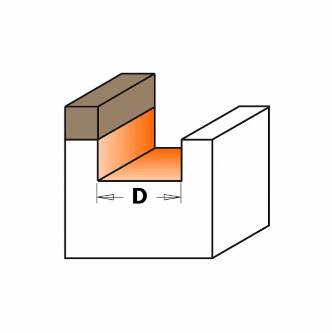 CMT Хэв дагагч хутга холхивчтой S=8mm