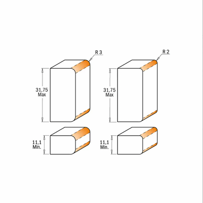 CMT Тохируулгатай давхар дугуйлдаг хутга, холхивчтой S=12mm